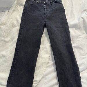 Levi's Ribcage Ankle Black Women’s Jeans